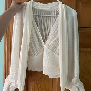 Elegant Cream Women's Top